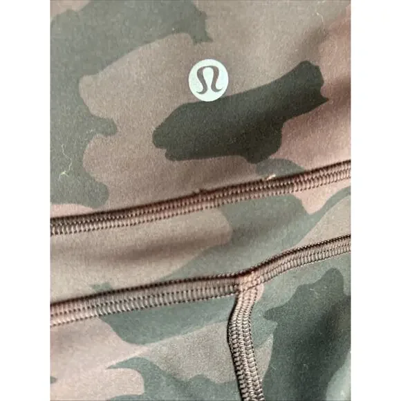 Lululemon leggings print green and brown large - Picture 4 of 6